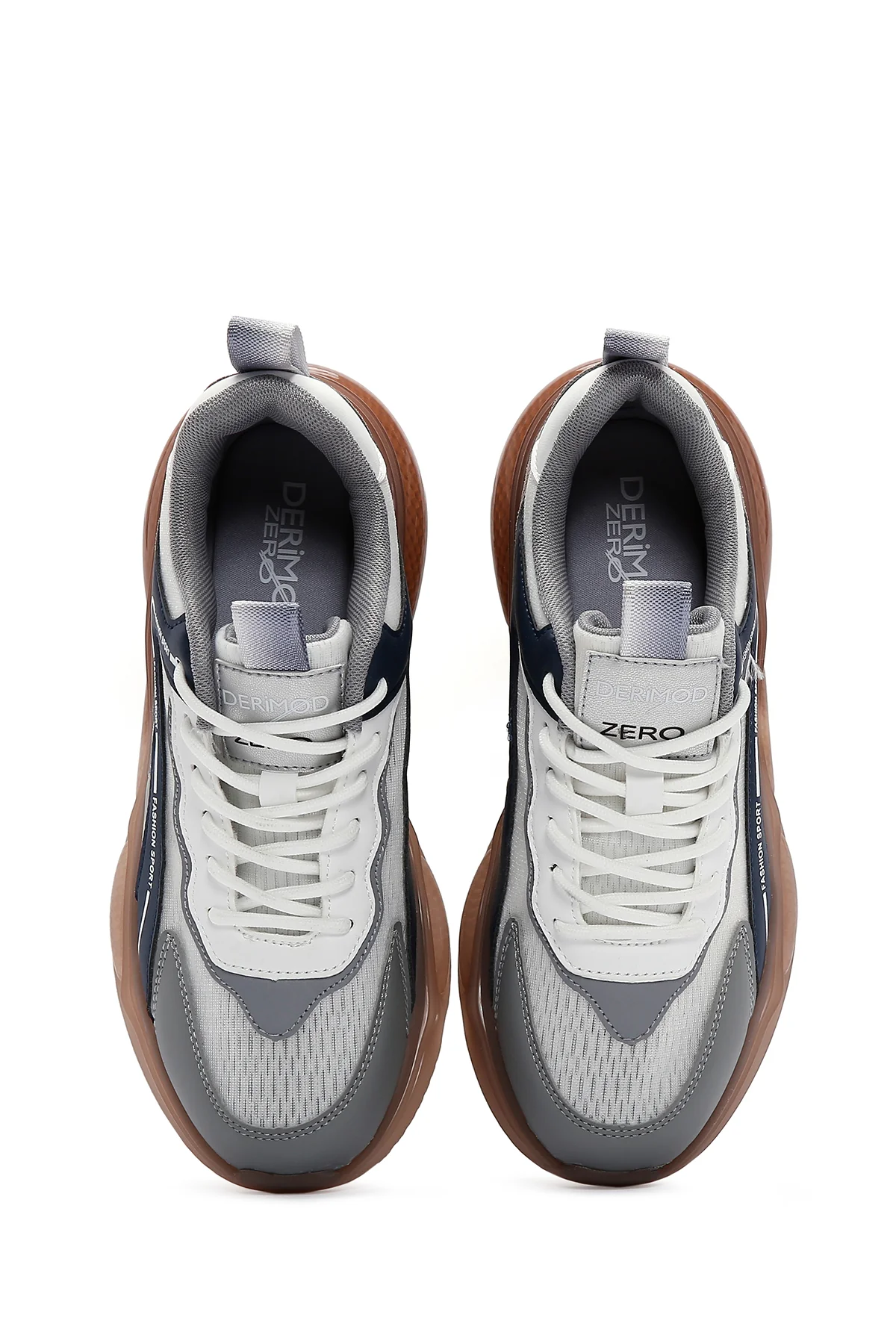 Erkek Lacivert Kalın Tabanlı Sneaker - Image 6