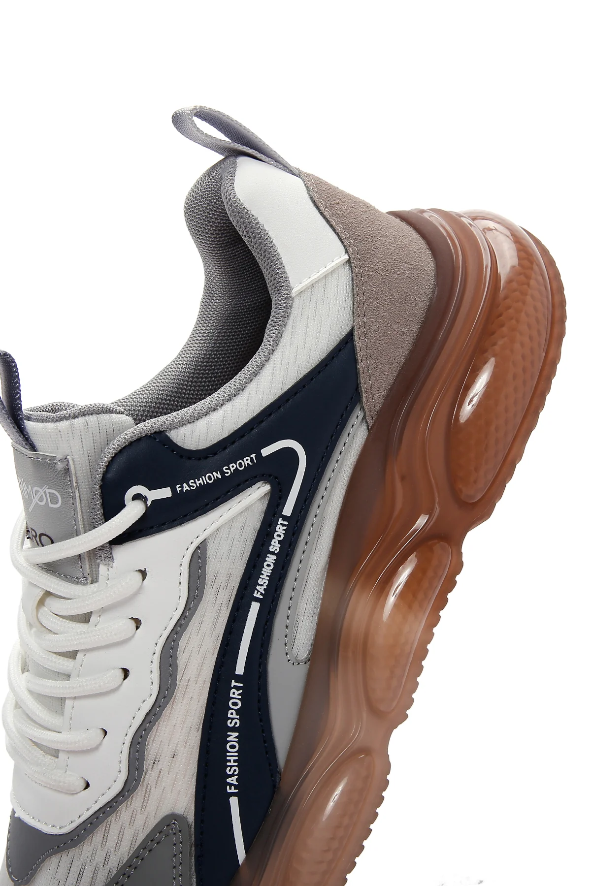 Erkek Lacivert Kalın Tabanlı Sneaker - Image 7