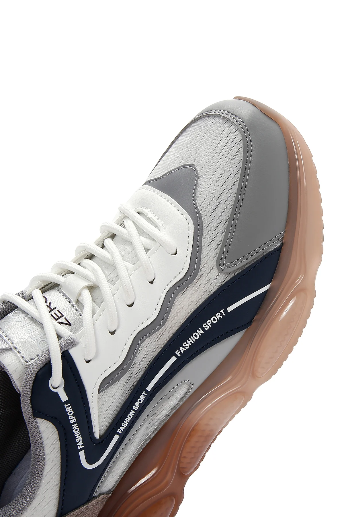 Erkek Lacivert Kalın Tabanlı Sneaker - Image 9