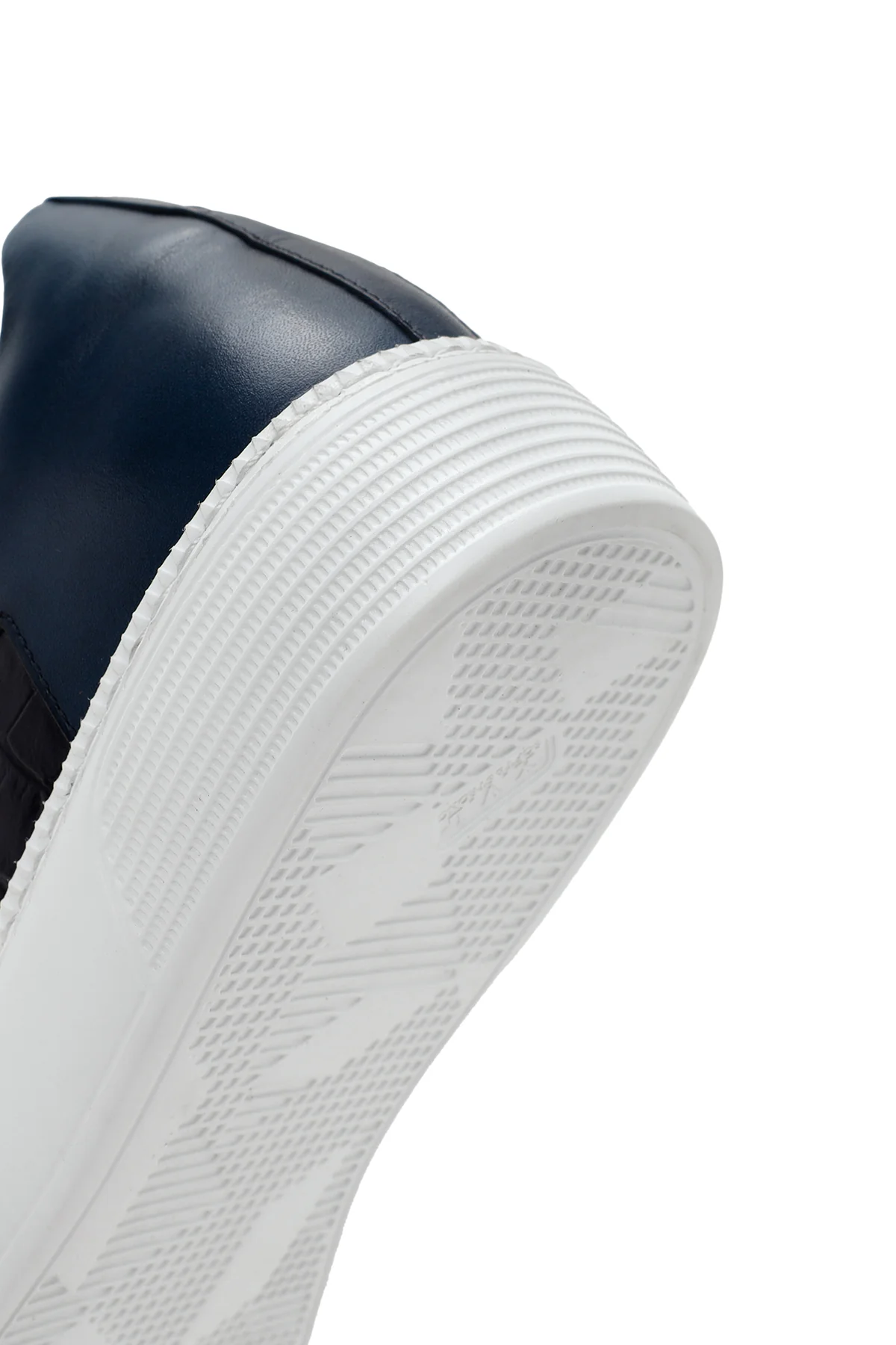 Erkek Lacivert Kroko Deri Sneaker - Image 8