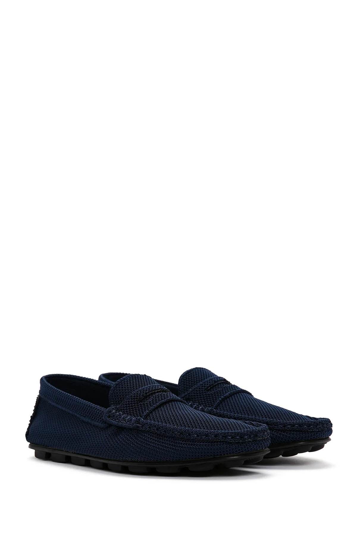Erkek Lacivert Kumaş Loafer - Image 3
