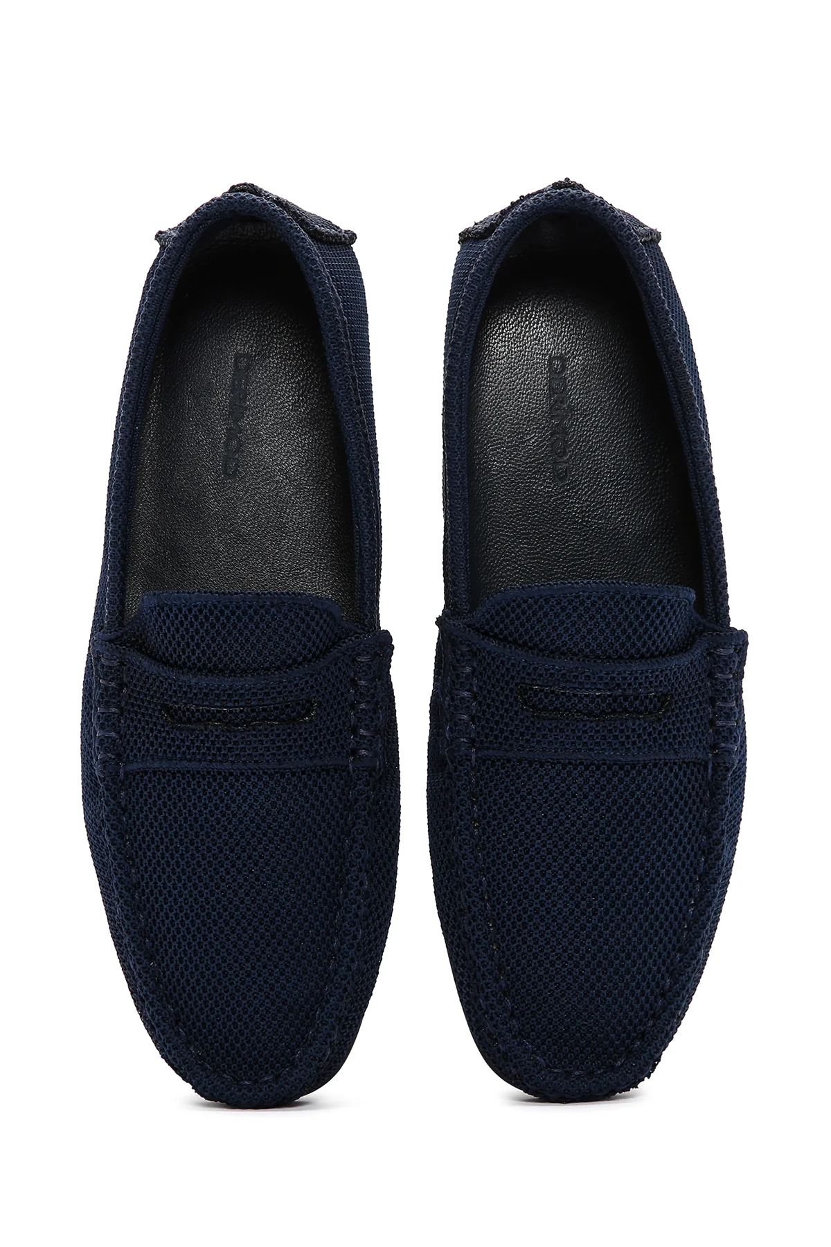 Erkek Lacivert Kumaş Loafer - Image 6