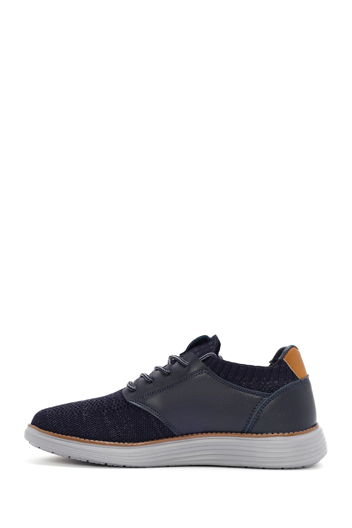 Erkek Lacivert Kumaş Sneaker - Image 2