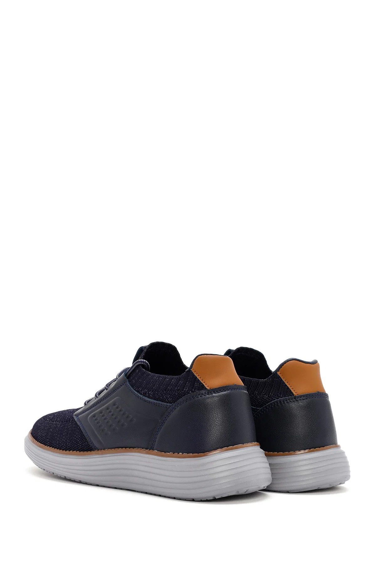 Erkek Lacivert Kumaş Sneaker - Image 5