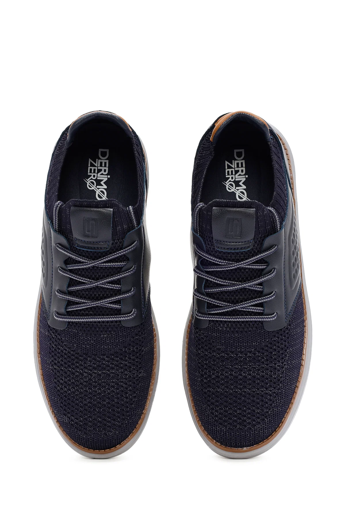 Erkek Lacivert Kumaş Sneaker - Image 7