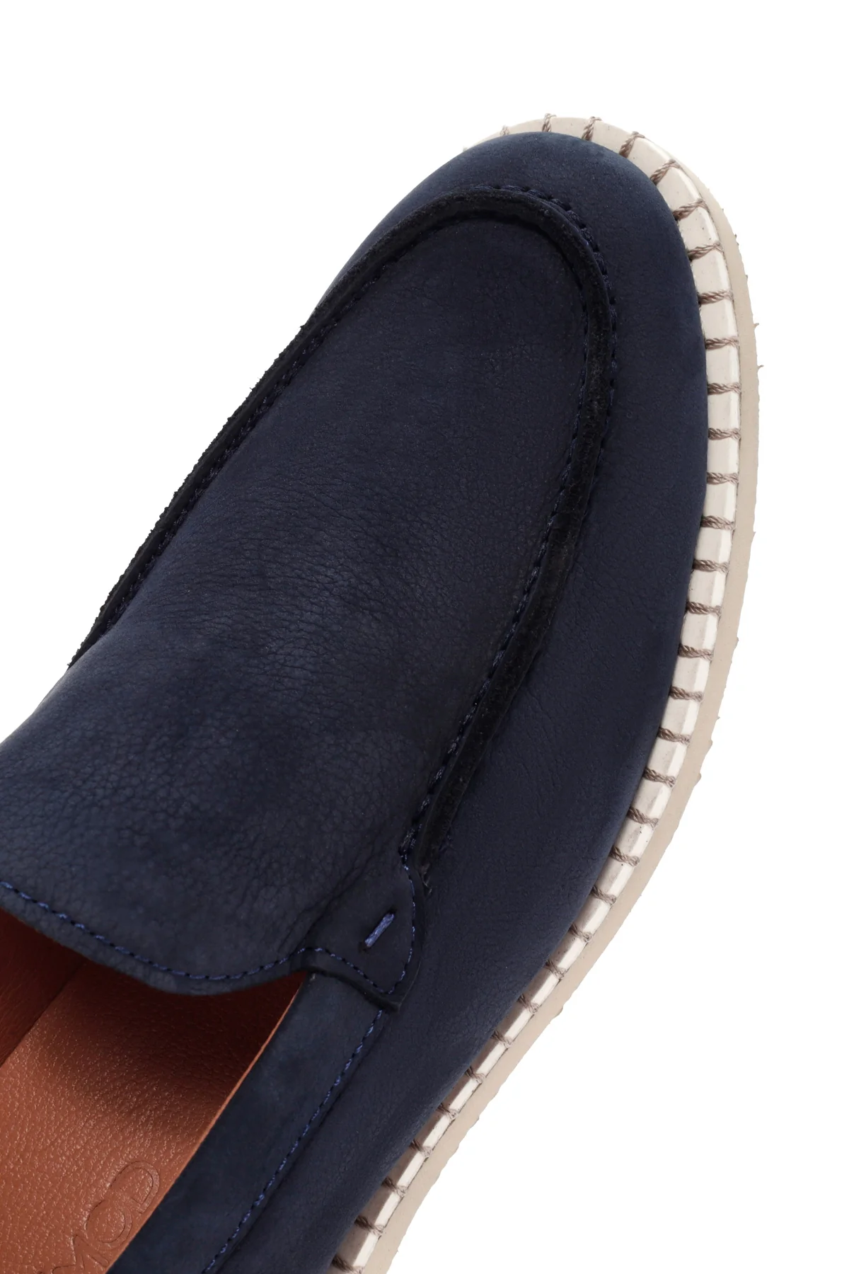 Erkek Lacivert Nubuk Deri Casual Loafer - Image 10