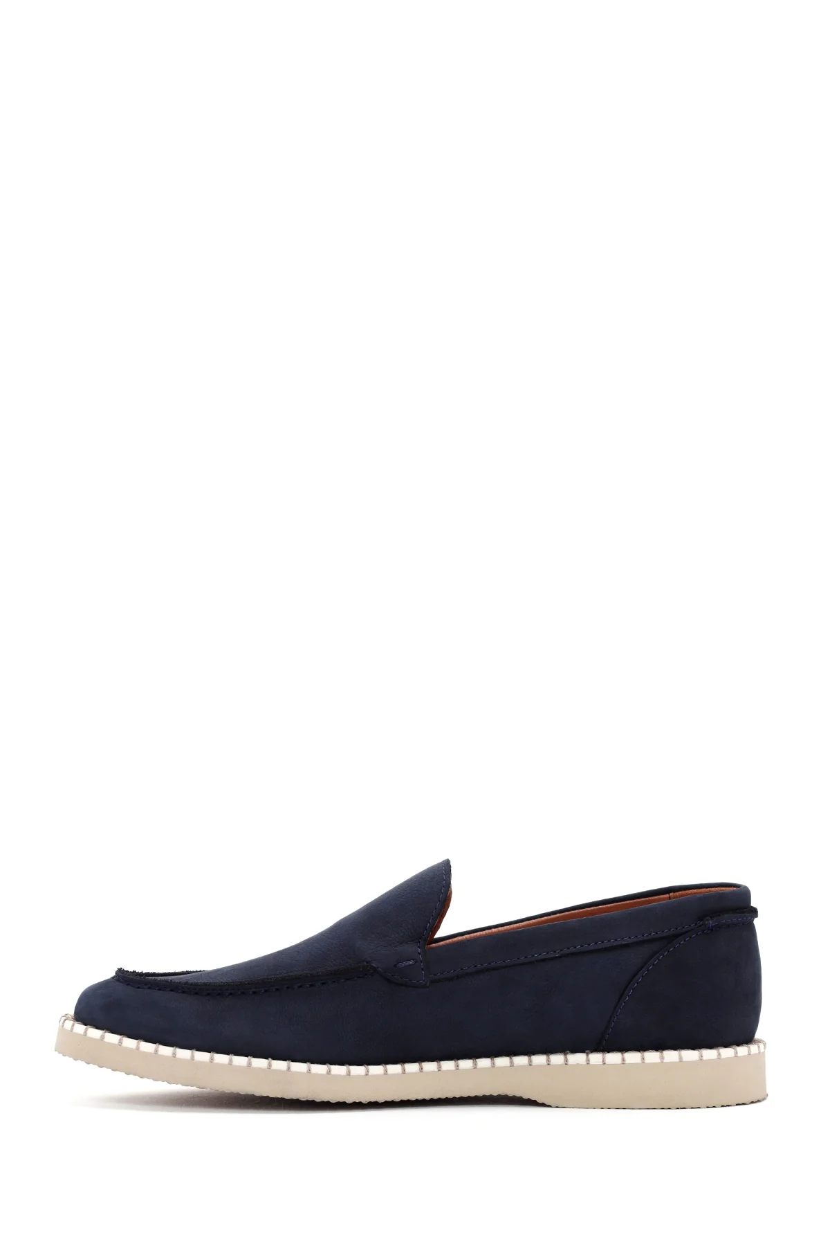 Erkek Lacivert Nubuk Deri Casual Loafer - Image 2