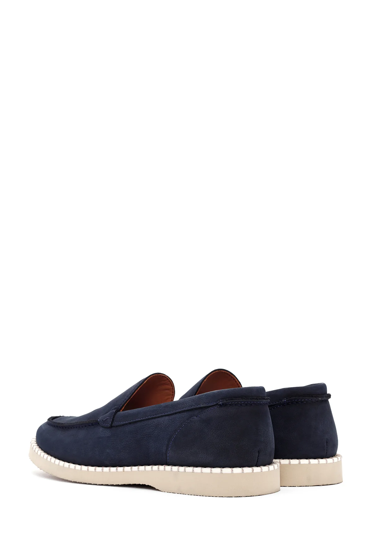 Erkek Lacivert Nubuk Deri Casual Loafer - Image 5