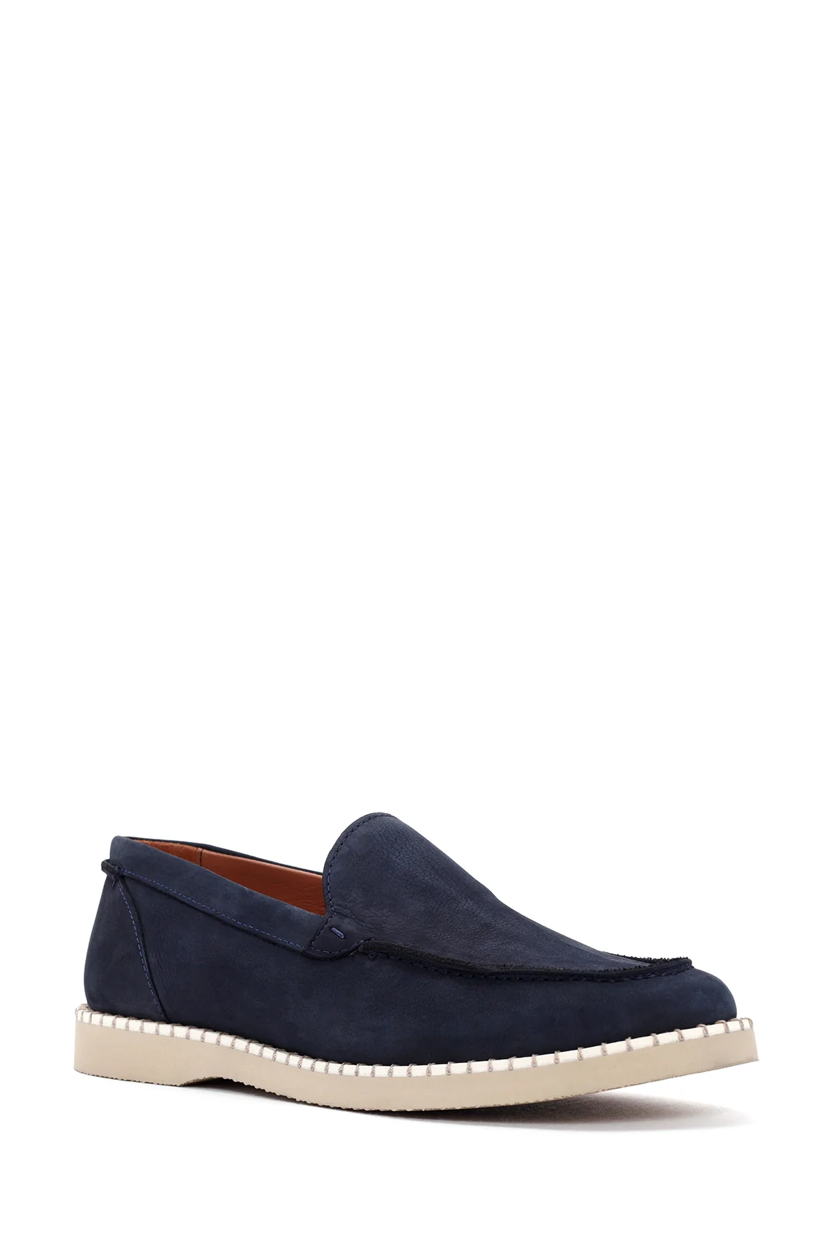 Erkek Lacivert Nubuk Deri Casual Loafer - Image 6