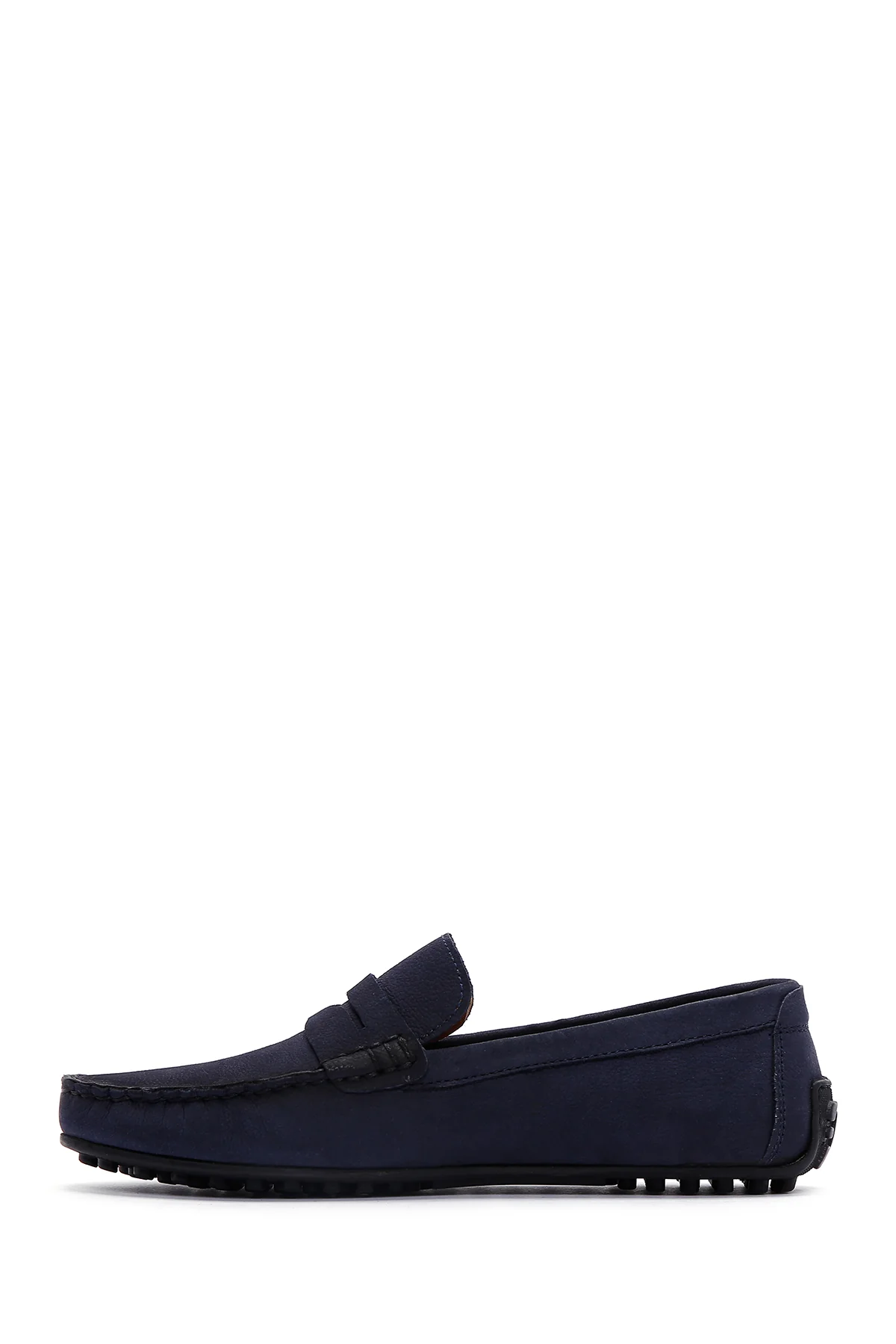 Erkek Lacivert Nubuk Deri Casual Loafer - Image 2