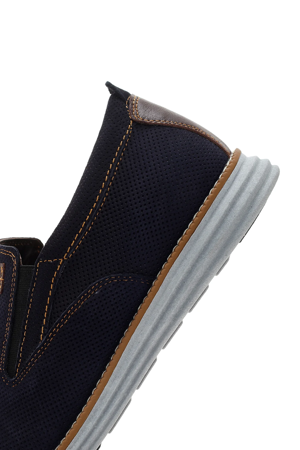 Erkek Lacivert Nubuk Deri Casual Loafer - Image 7