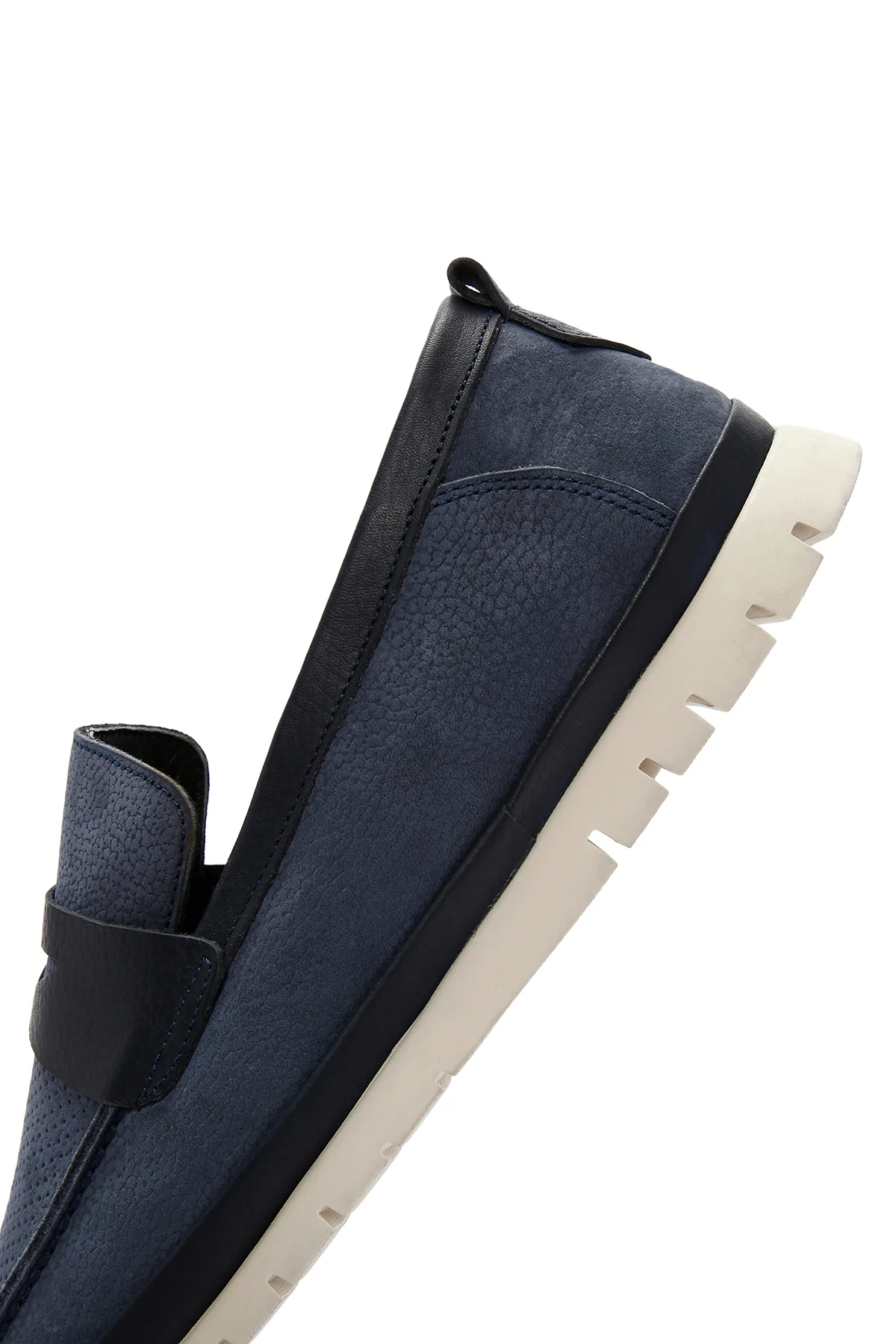 Erkek Lacivert Nubuk Deri Casual Loafer - Image 7