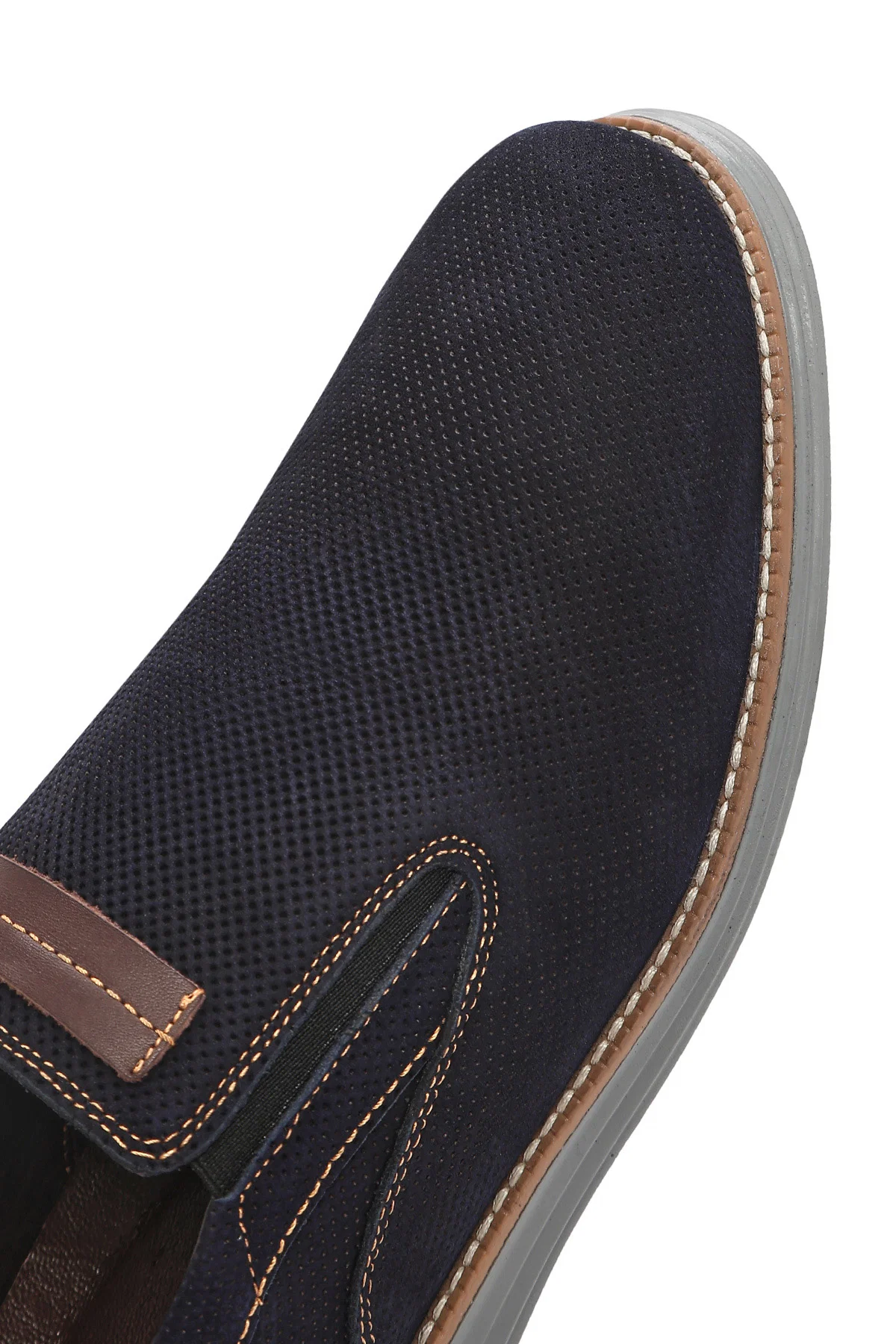 Erkek Lacivert Nubuk Deri Casual Loafer - Image 10