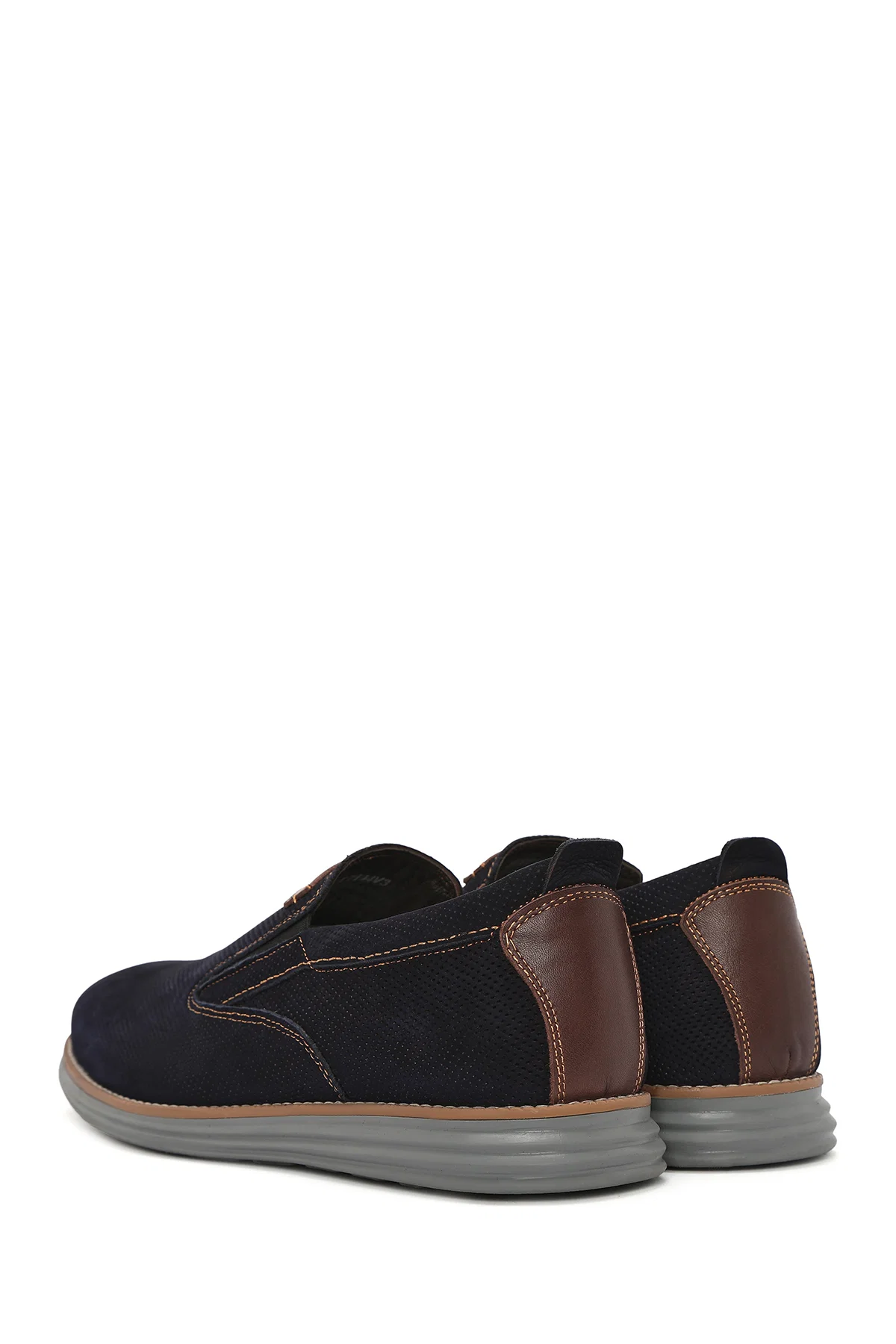 Erkek Lacivert Nubuk Deri Casual Loafer - Image 5