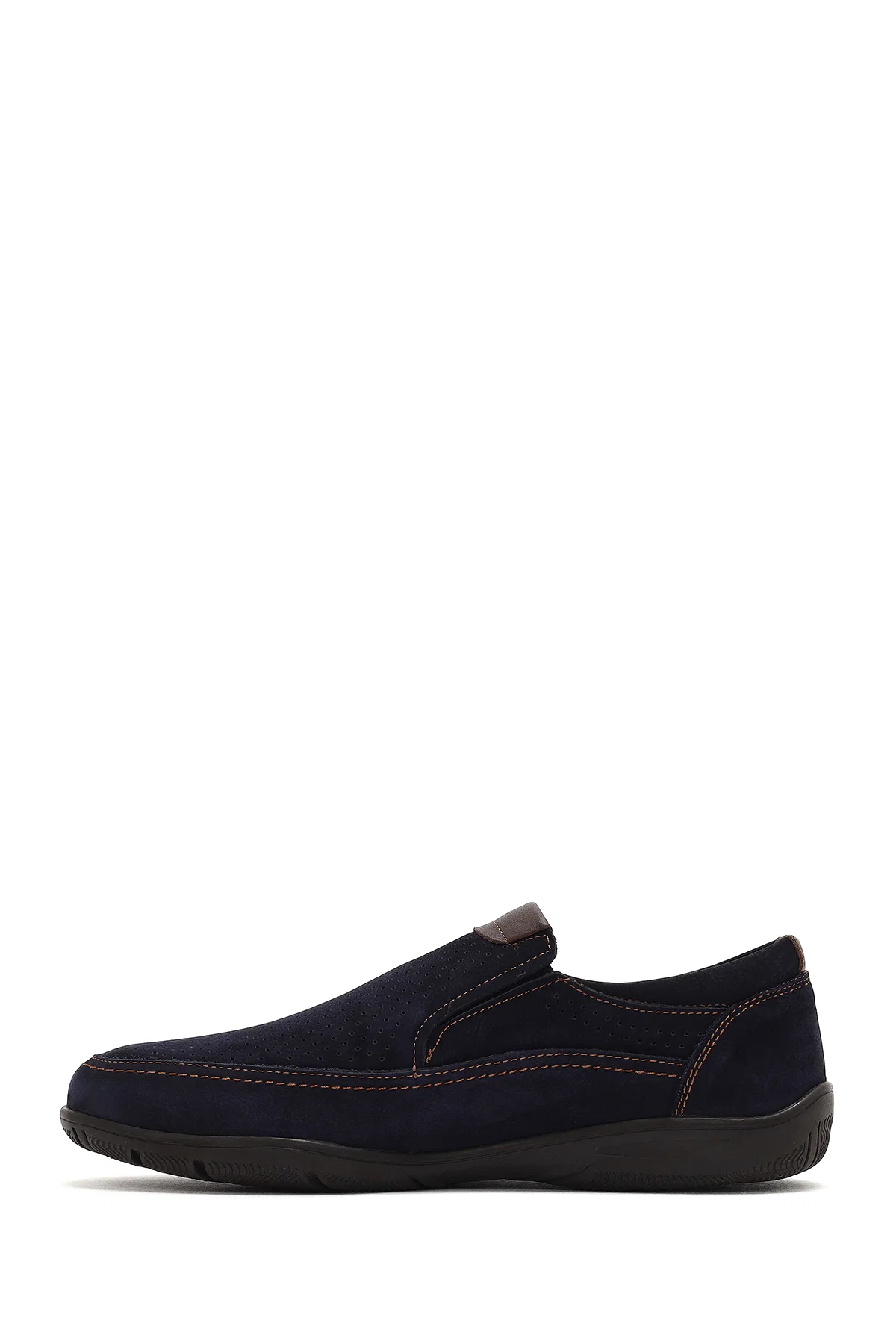 Erkek Lacivert Nubuk Deri Casual Loafer - Image 2