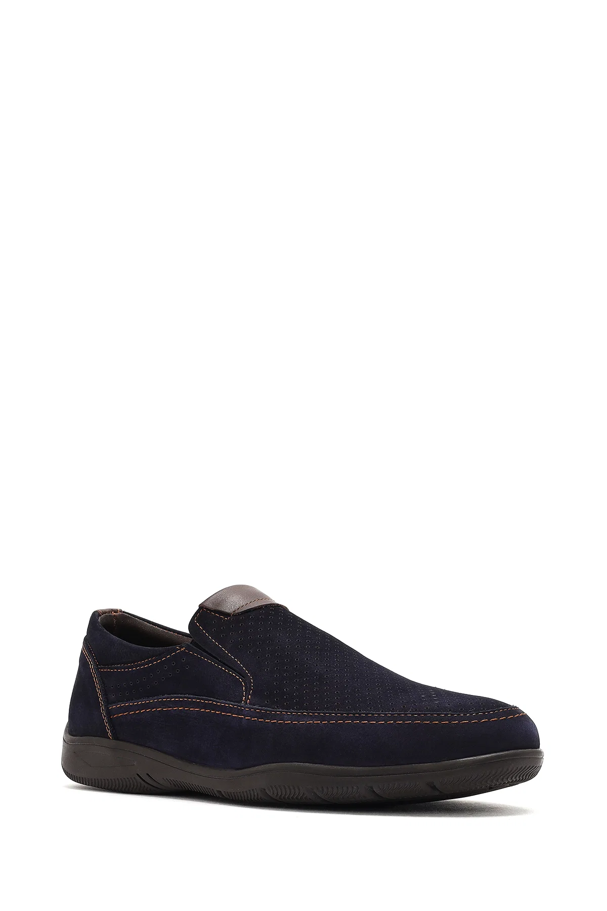 Erkek Lacivert Nubuk Deri Casual Loafer - Image 6
