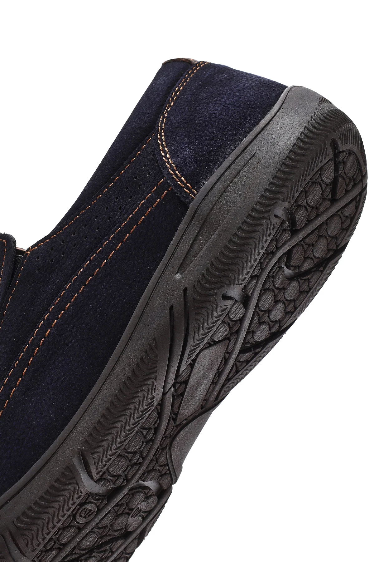 Erkek Lacivert Nubuk Deri Casual Loafer - Image 9