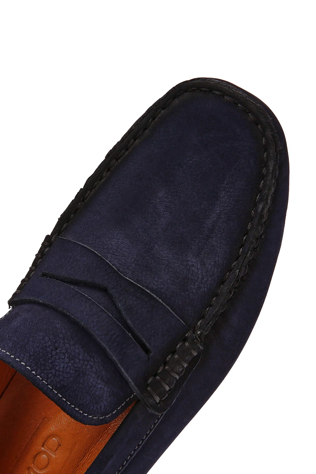 Erkek Lacivert Nubuk Deri Casual Loafer - Image 10