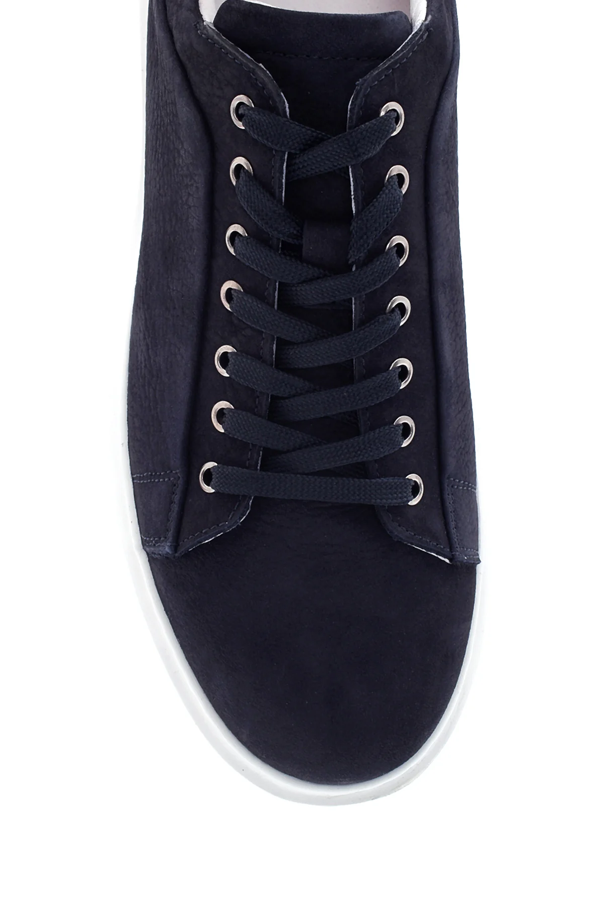 Erkek Lacivert Nubuk Deri Sneaker - Image 6