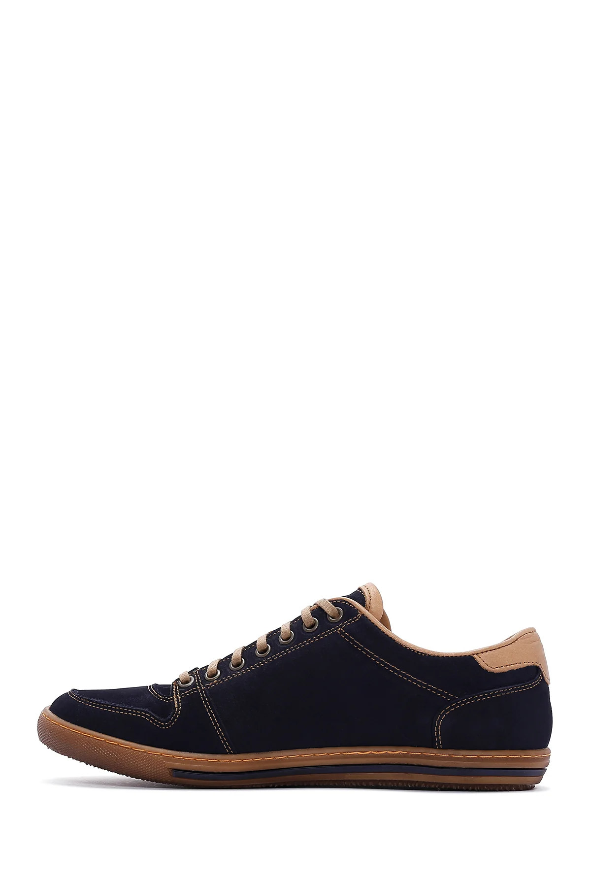 Erkek Lacivert Nubuk Deri Sneaker - Image 2