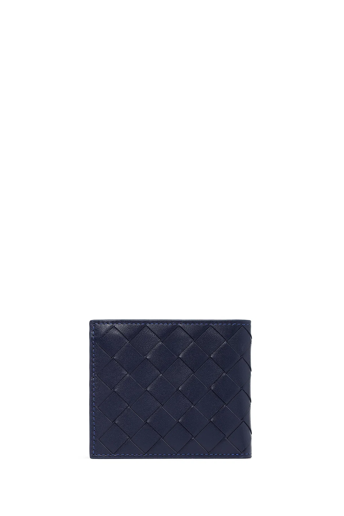 Erkek Lacivert Örgülü Deri Cüzdan - Image 3