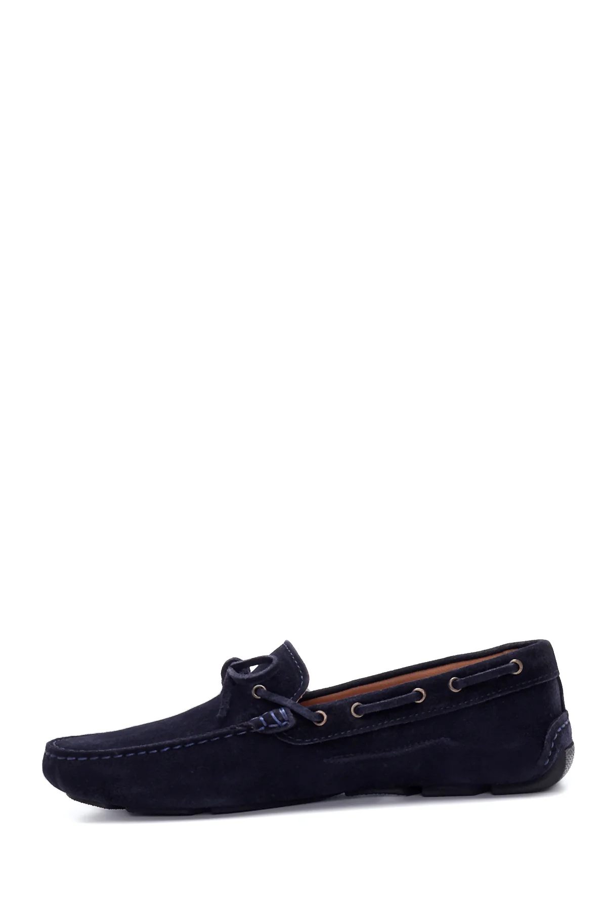 Erkek Lacivert Süet Deri Casual Loafer - Image 2