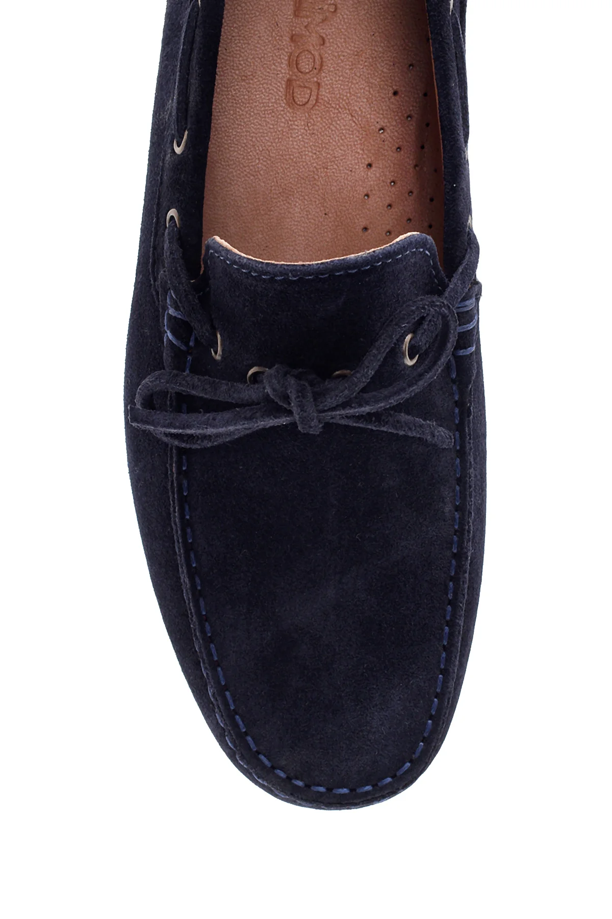 Erkek Lacivert Süet Deri Casual Loafer - Image 5