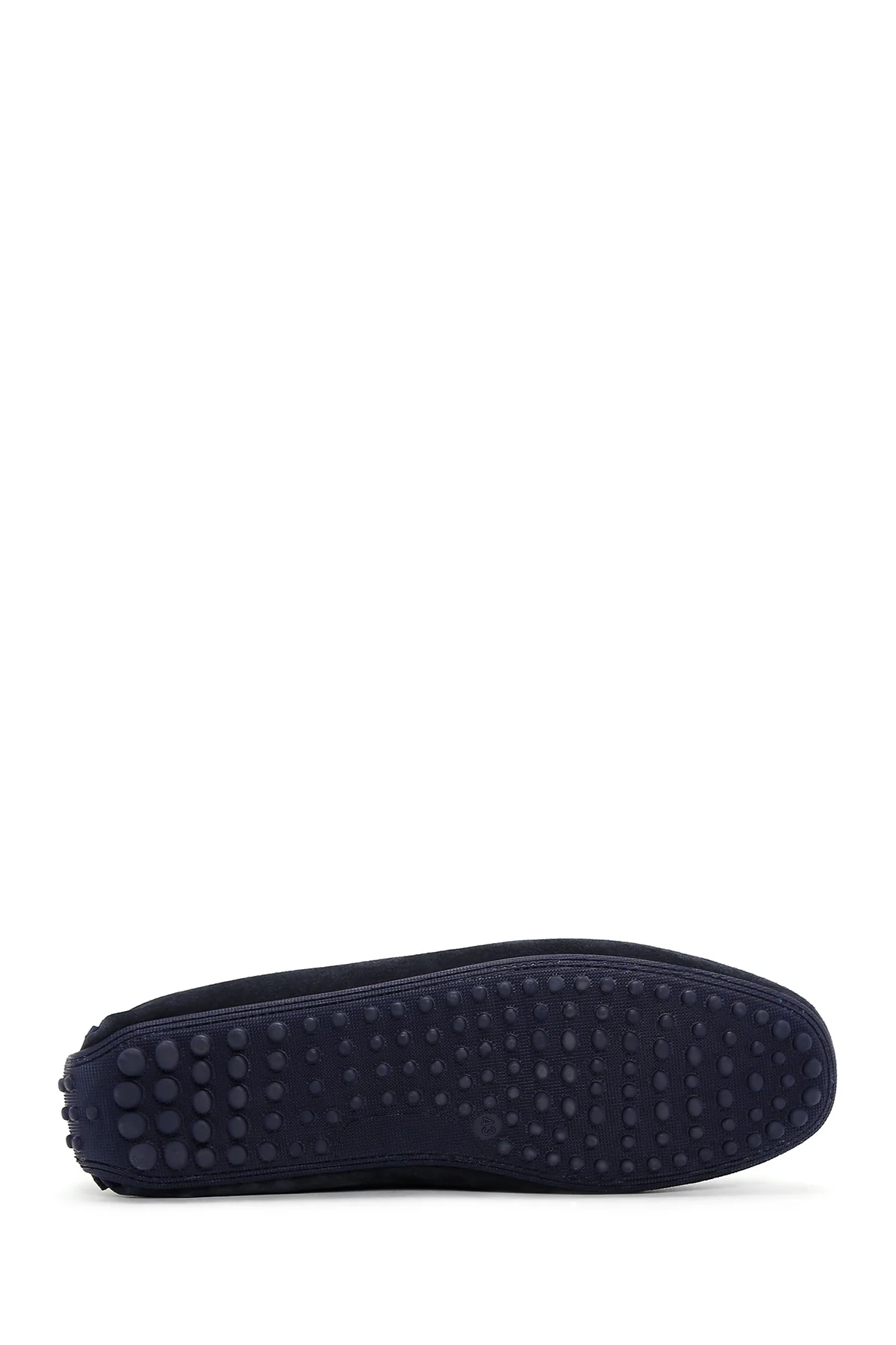 Erkek Lacivert Süet Deri Casual Loafer - Image 4