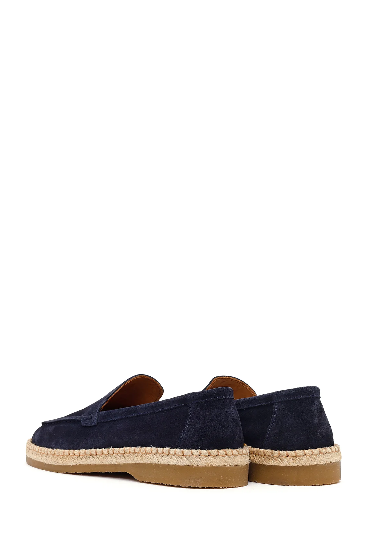 Erkek Lacivert Süet Deri Casual Loafer - Image 6