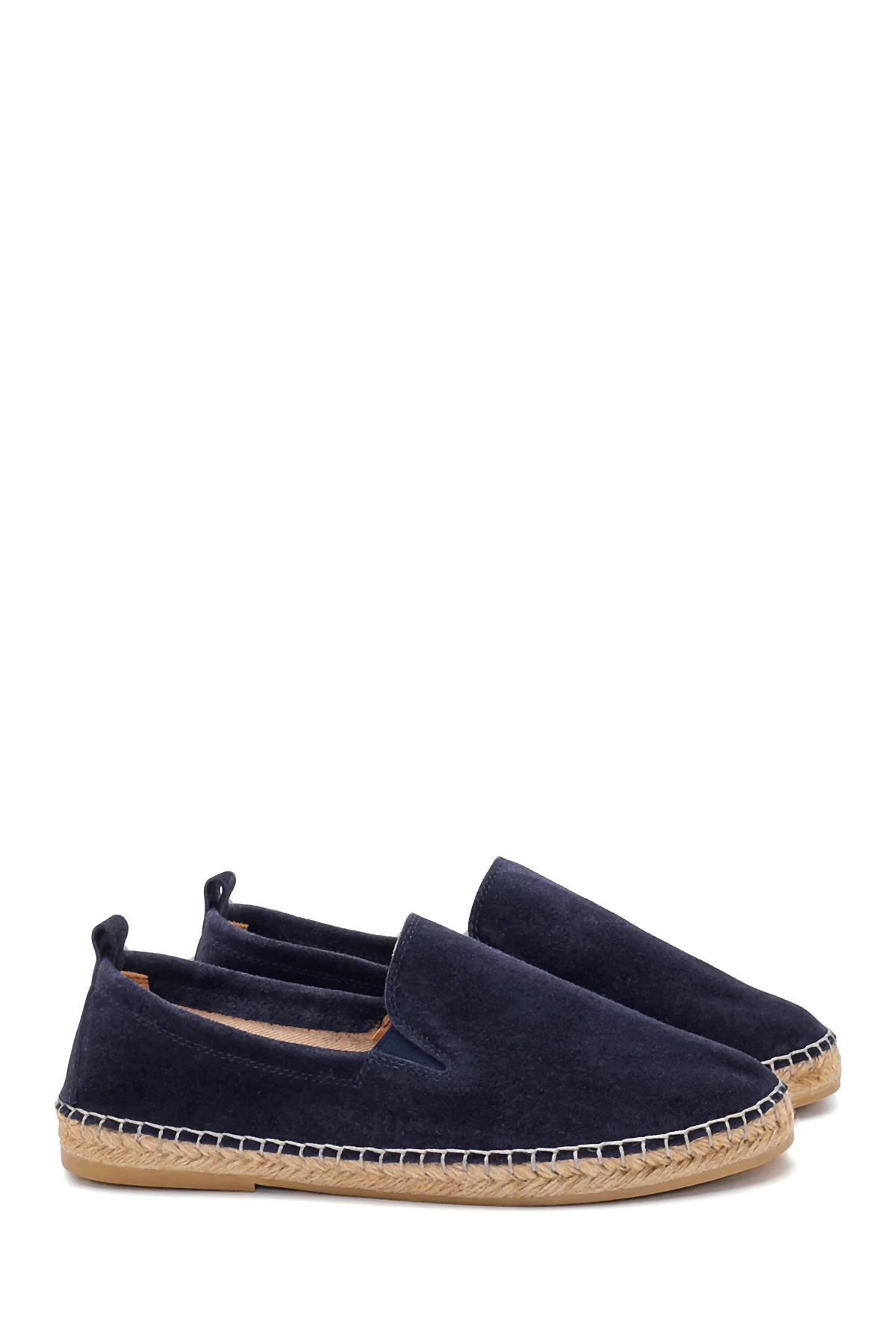 Erkek Lacivert Süet Deri Espadril - Image 3