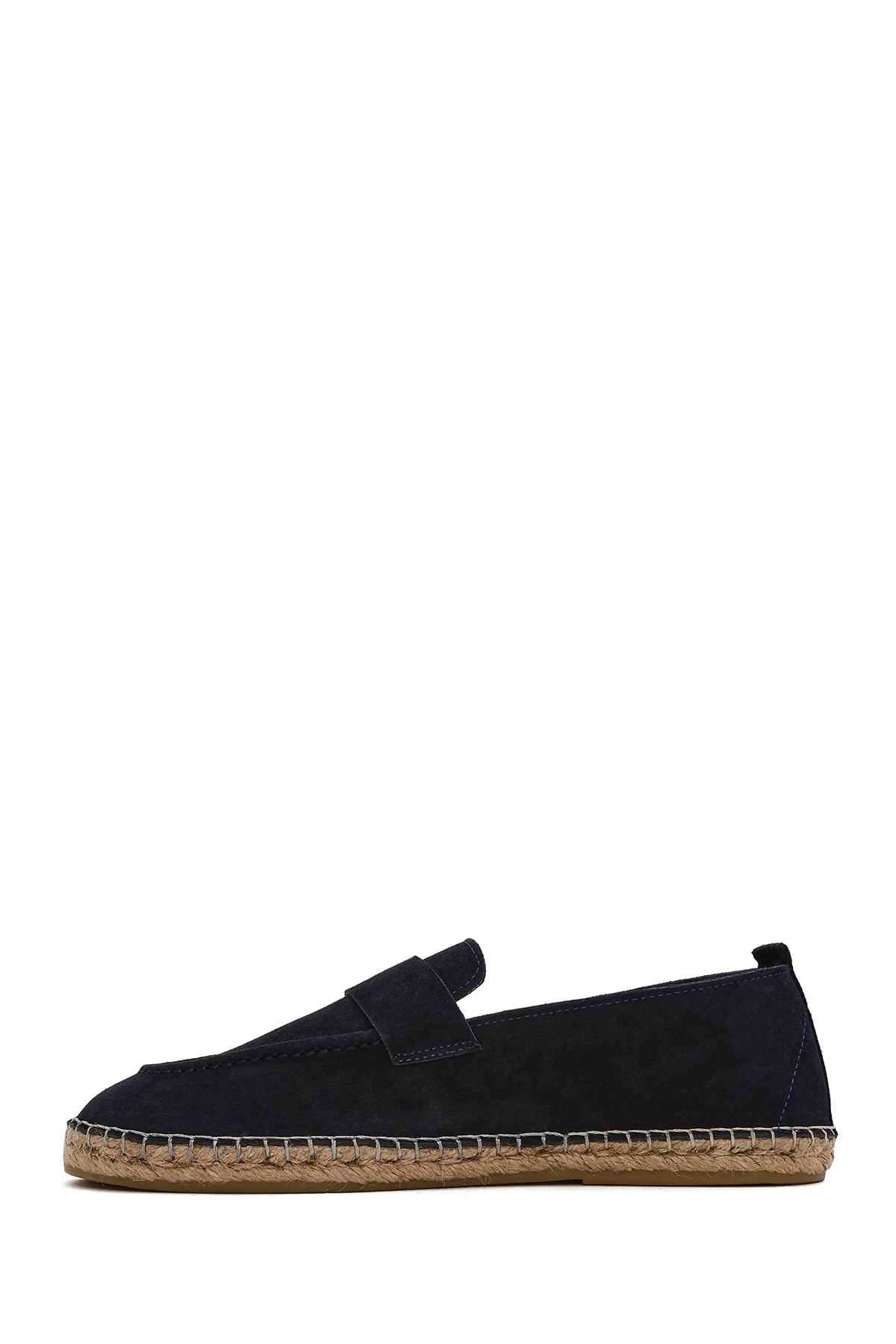 Erkek Lacivert Süet Deri Espadril - Image 2