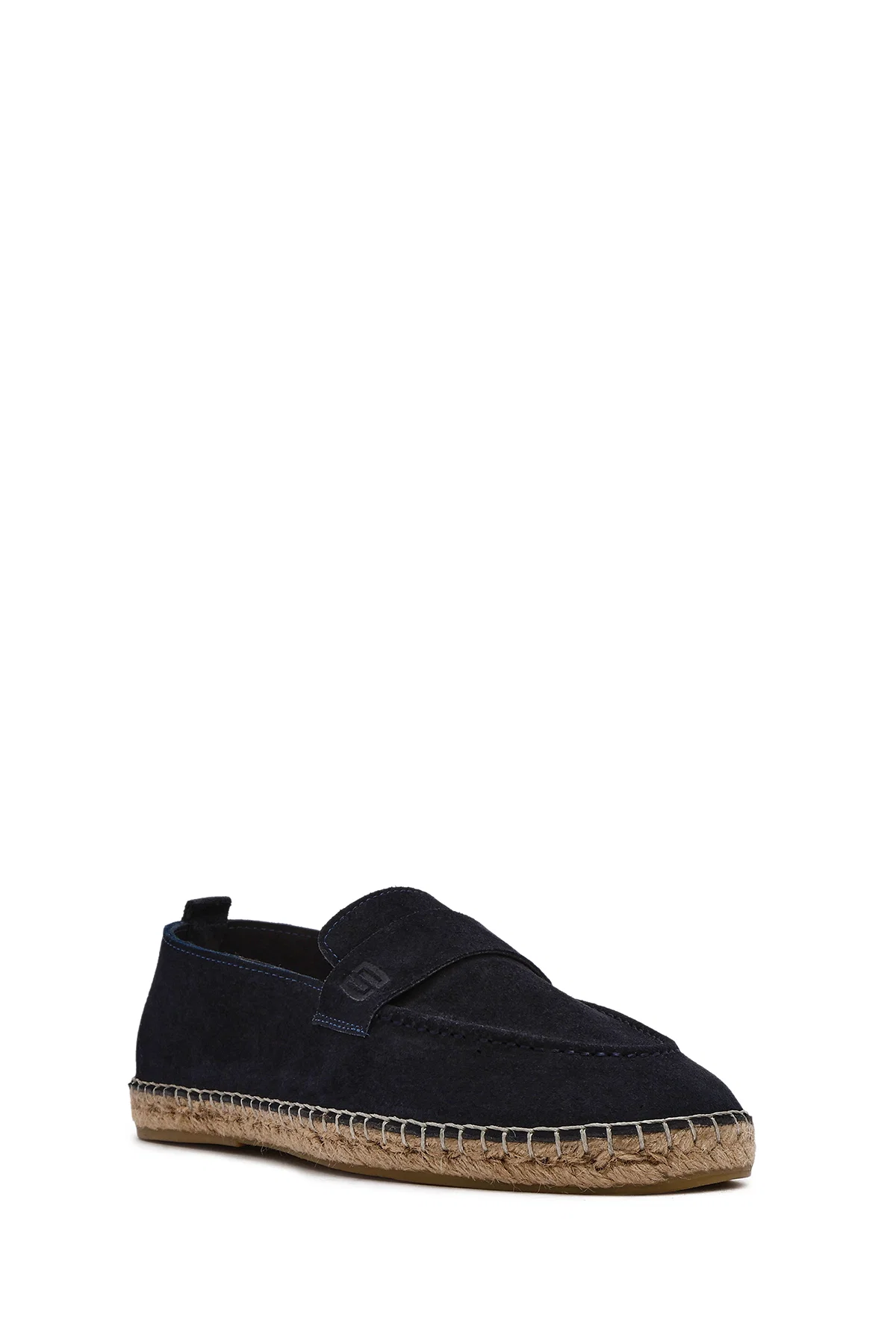 Erkek Lacivert Süet Deri Espadril - Image 6