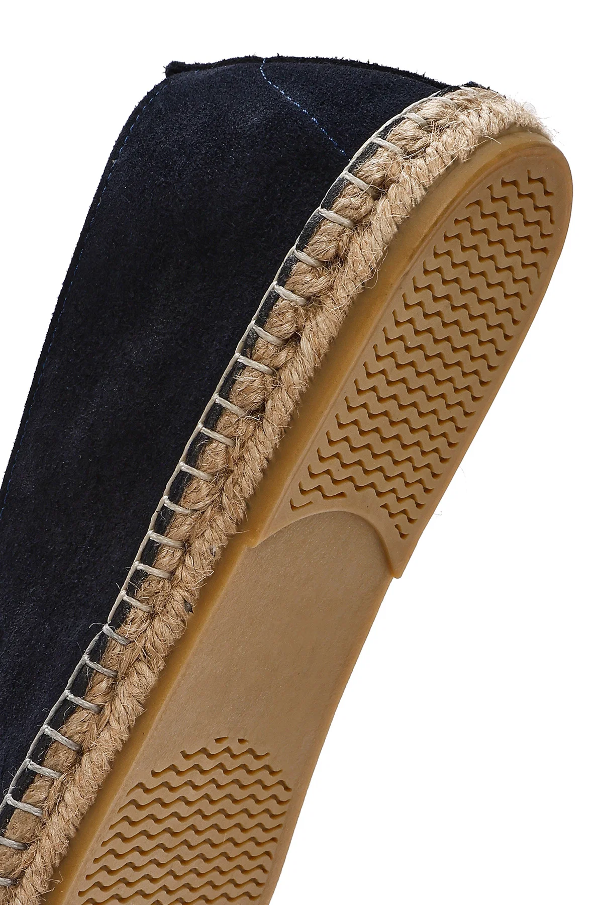 Erkek Lacivert Süet Deri Espadril - Image 9