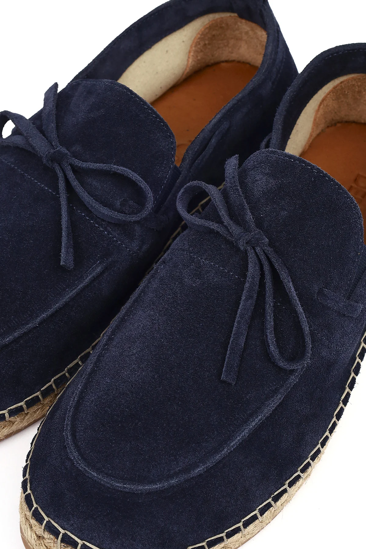 Erkek Lacivert Süet Deri Espadril - Image 10
