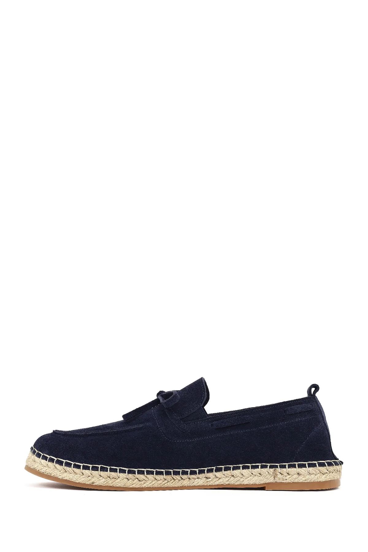 Erkek Lacivert Süet Deri Espadril - Image 3