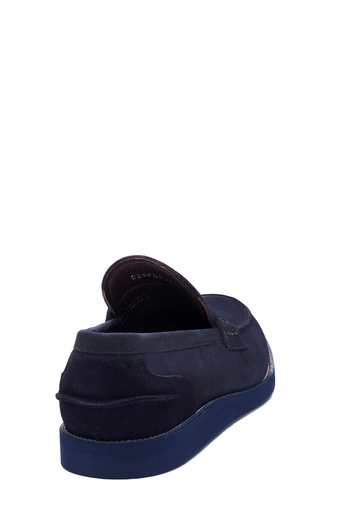 Erkek Lacivert Süet Deri Loafer - Image 5
