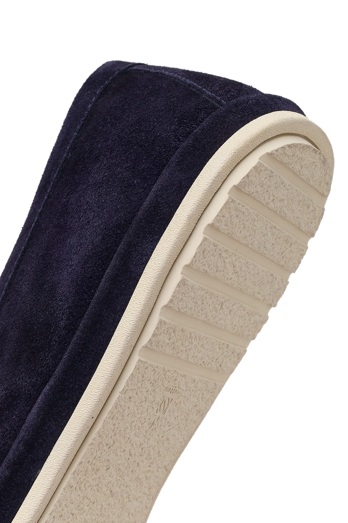 Erkek Lacivert Süet Deri Loafer - Image 8