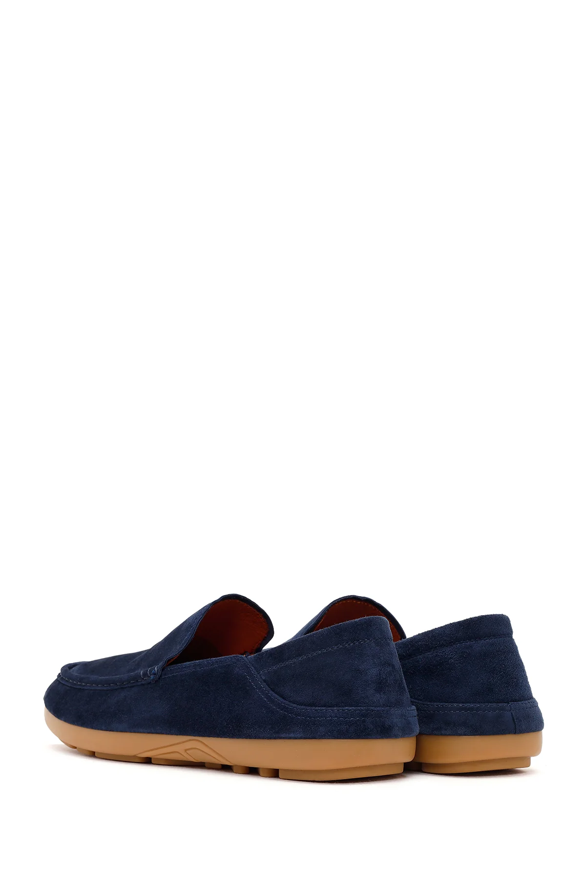 Erkek Lacivert Süet Deri Loafer - Image 6