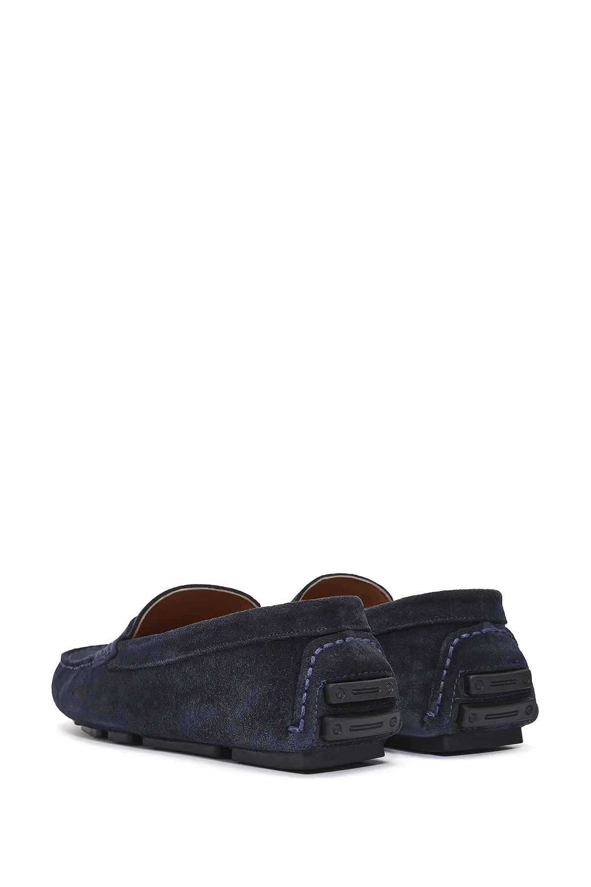 Erkek Lacivert Süet Deri Loafer - Image 6
