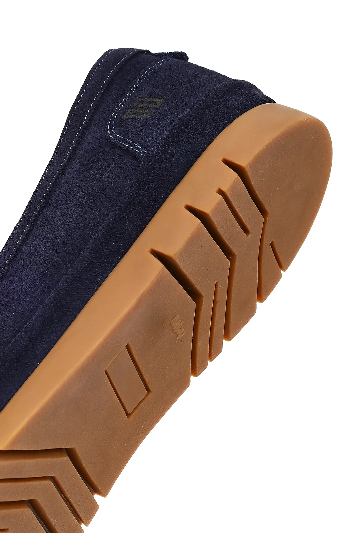 Erkek Lacivert Süet Deri Loafer - Image 8