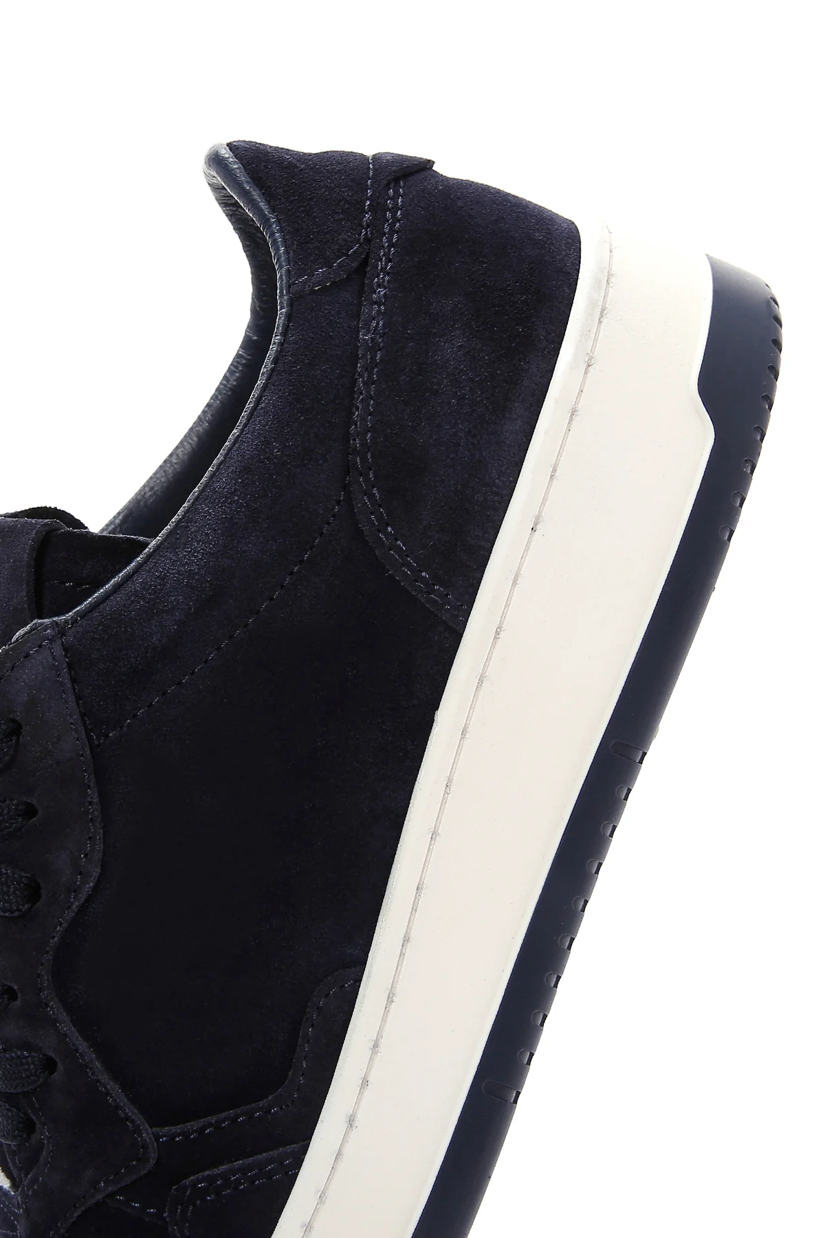 Erkek Lacivert Süet Deri Sneaker - Image 7
