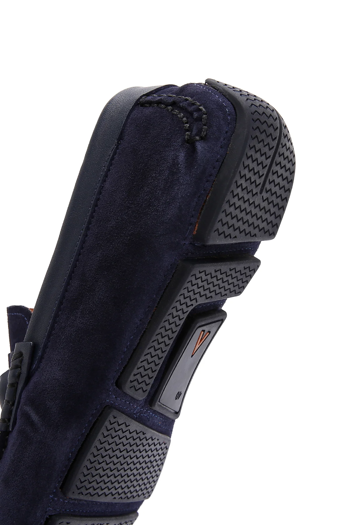 Erkek Lacivert Süet Deri Spor Loafer - Image 8