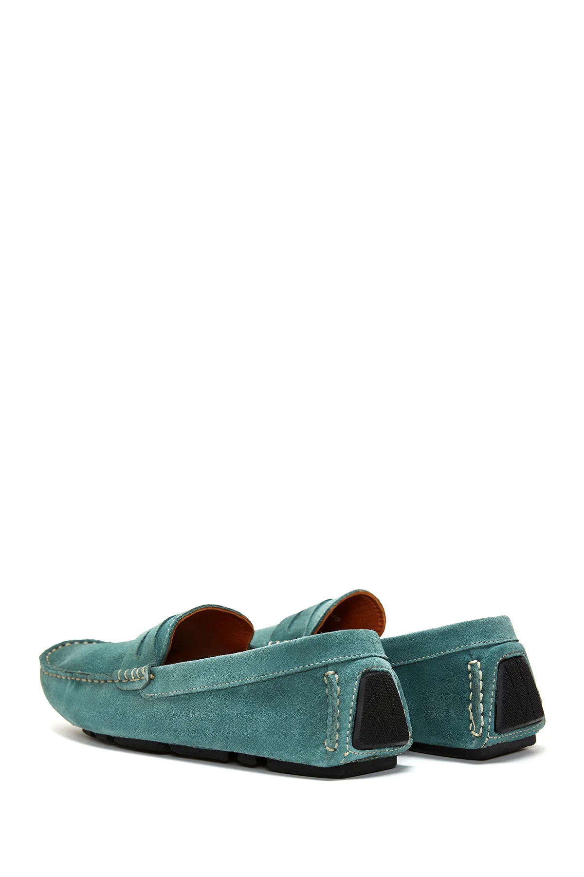 Erkek Mavi Süet Deri Casual Loafer - Image 5