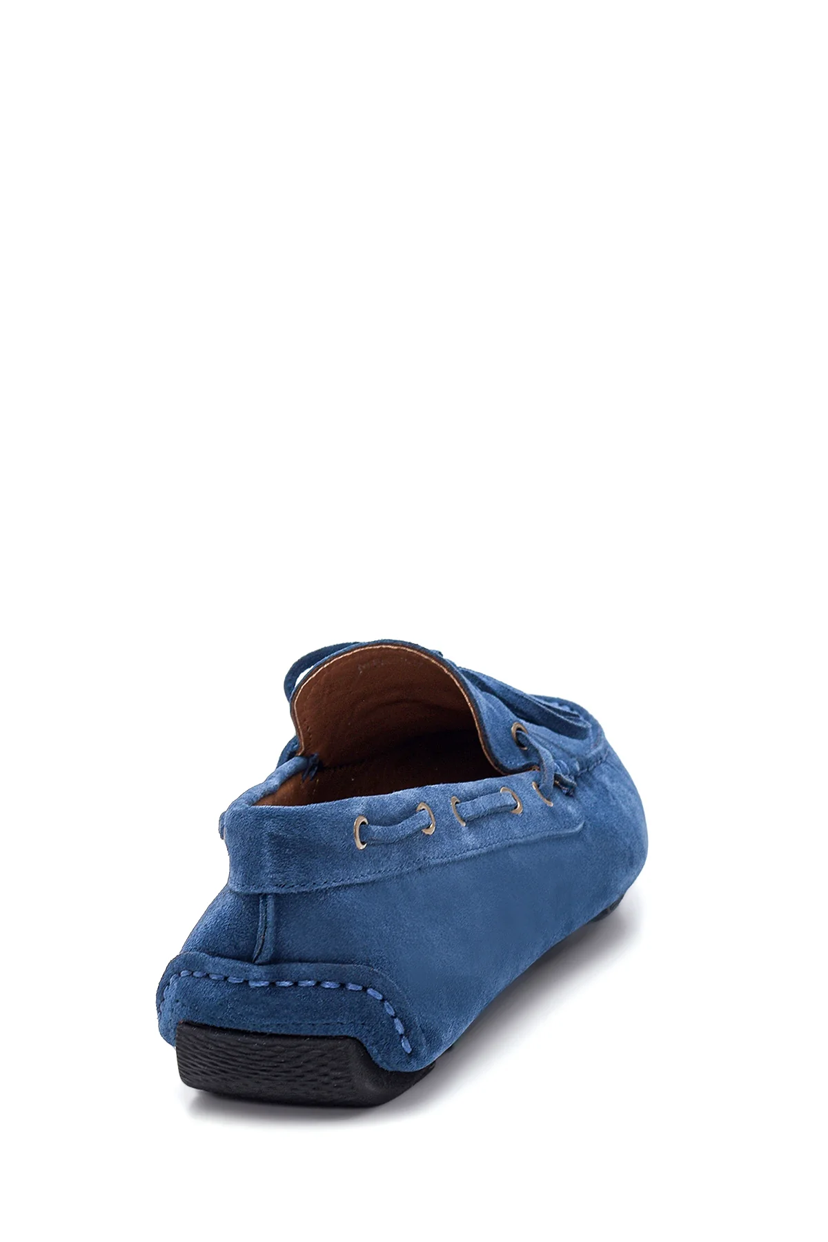 Erkek Mavi Süet Deri Casual Loafer - Image 5