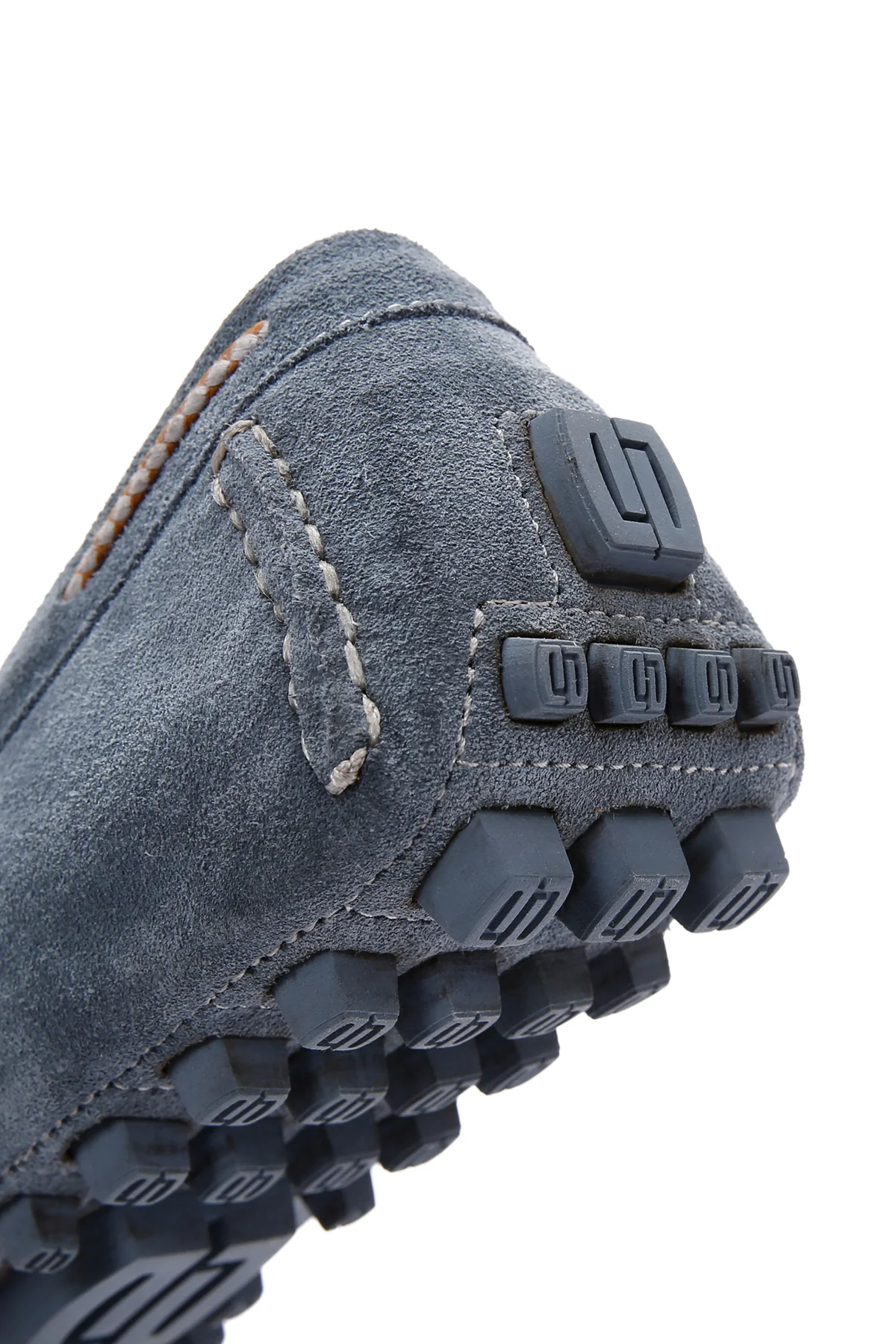 Erkek Mavi Süet Deri Casual Loafer - Image 12