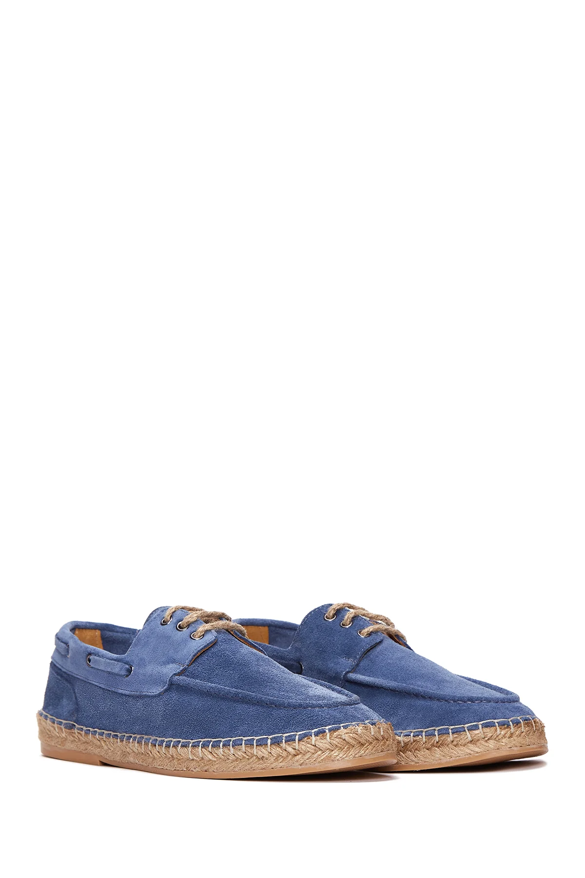 Erkek Mavi Süet Deri Espadril - Image 3