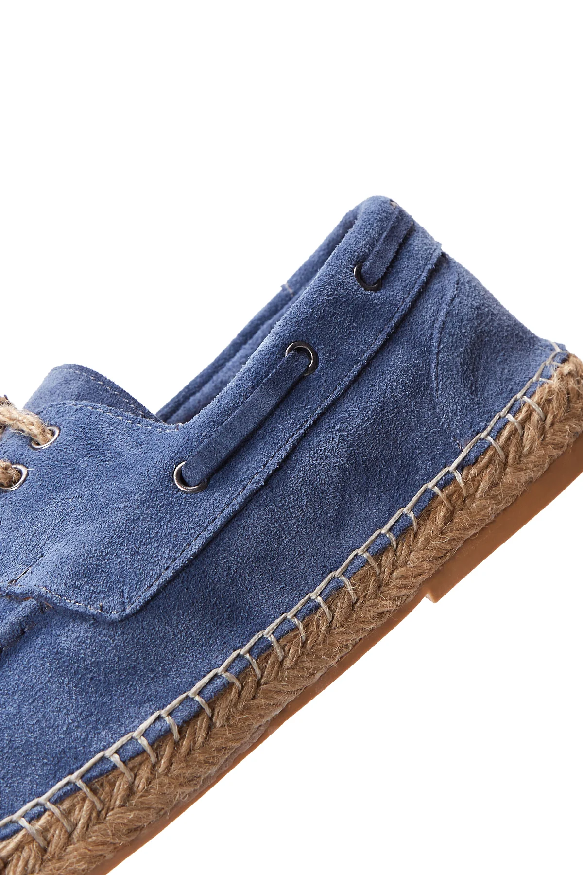 Erkek Mavi Süet Deri Espadril - Image 8