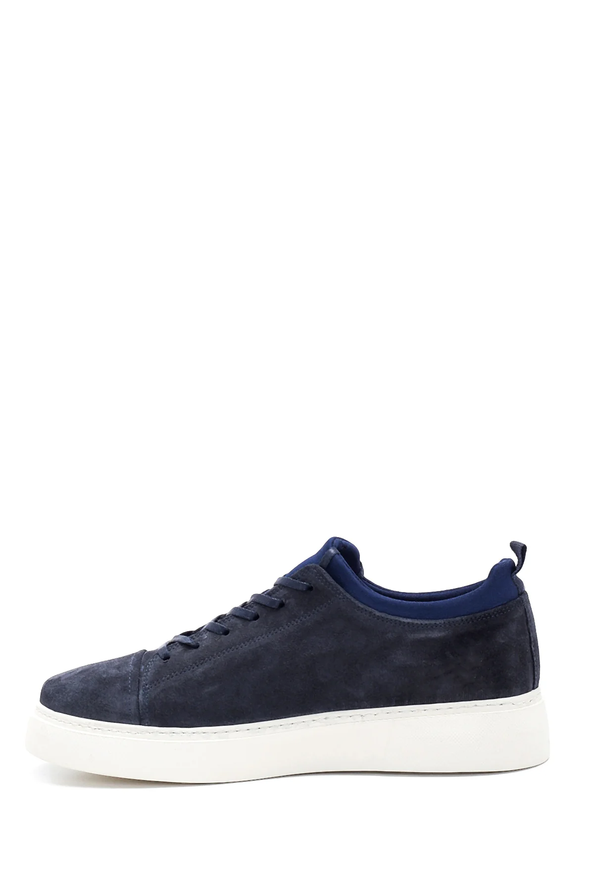 Erkek Mavi Süet Deri Sneaker - Image 2