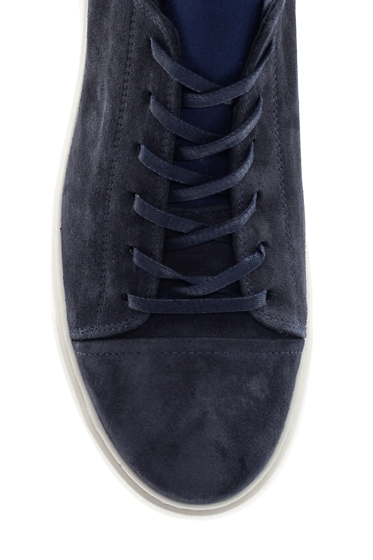 Erkek Mavi Süet Deri Sneaker - Image 7
