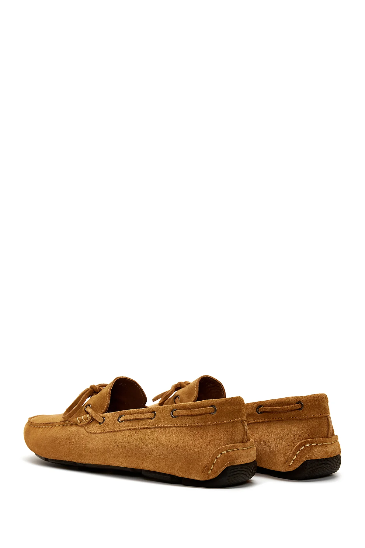 Erkek Sarı Süet Deri Casual Loafer - Image 4